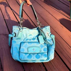 Baby Blue/Teal 2008 Coach Purse
